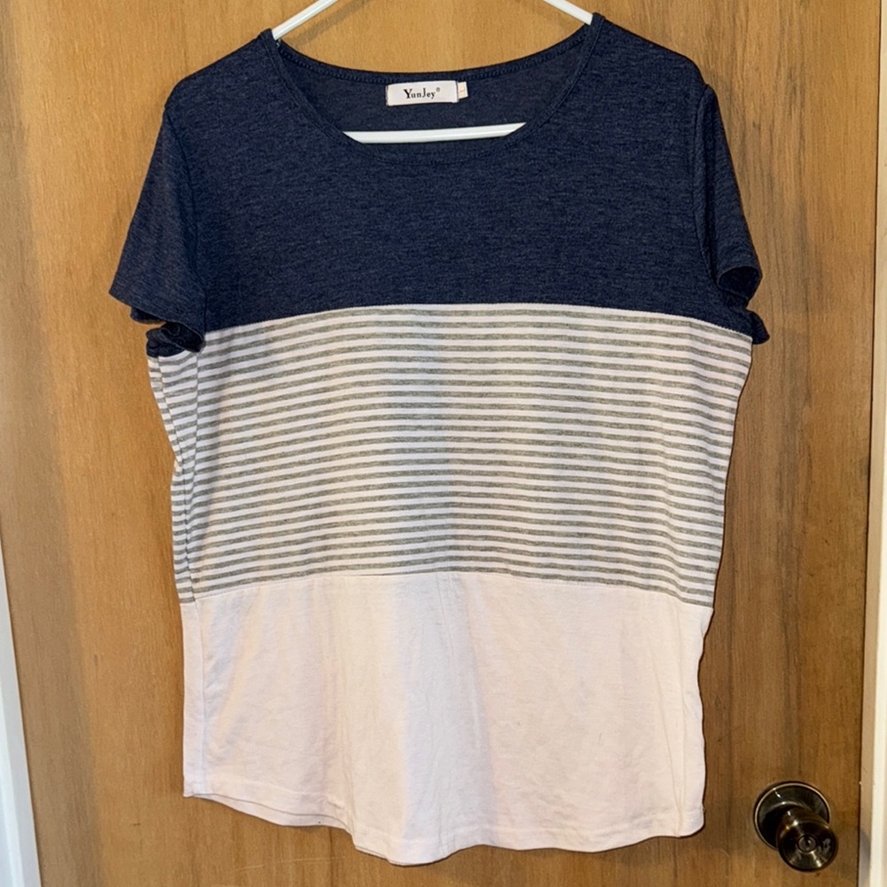 Yun Jey Striped Women's Top